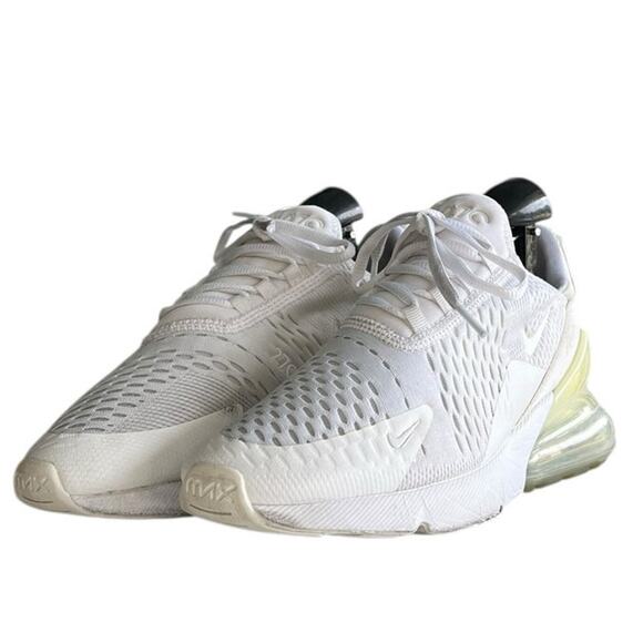 Boys Nike Air Max 270 943345-103 Mesh Athletic Running Sneaker Shoes SZ 7 White - Picture 2 of 6